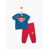 Костюм (футболка,штаны) Superman DC Comics 6-9 месяцев (68-74 см) сине-красный SM14059
