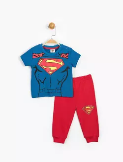 Костюм (футболка,штаны) Superman DC Comics 6-9 месяцев (68-74 см) сине-красный SM14059