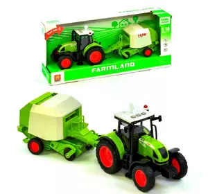 Трактор Kimi с инерцией со световым и звуковым эффектом зеленый 72880048