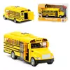 Школьный автобус с инерционным механизмом Kimi со звуковым и световым эффектом Черно-желтый 6974060115728