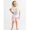 Костюм (футболка, шорты) Frozen 98 см (3 года) Disney FZ18124 Бело-розовый 8691109891044