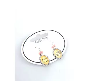 Серьги Hello Kitty Sanrio Желто-розовый 4045316232314