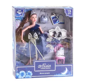 Кукла с аксессуарами 30 см Kimi Лунная принцесса питомец Разноцветная 4660012503973