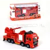 Металлическая пожарная машина с инерционным механизмом 1:48 Kimi красная 84397048