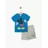 Костюм (футболка, шорты) Mickey Mouse Disney 2 года (92 см) сине-серый MC15602
