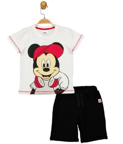 Костюм (футболка, шорты) Mickey Mouse 98 см (3 года) Disney MC17274 Бело-черный 8691109880611