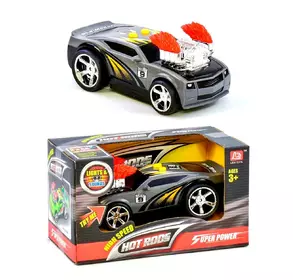 Гоночный автомобиль Kimi с инерцией со световым и звуковым эффектом черная 73543048