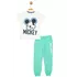 Костюм (футболка, штаны) Mickey Mouse 98 см (3 года) Disney MC18069 Бело-бирюзовый 8691109887702