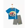 Костюм (футболка, шорты) Cars Pixar 5 лет (110 см) серо-синий CR15562