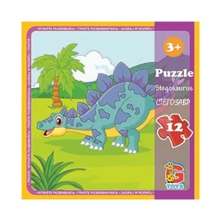 Пазлы Динозавры G-Toys 12 элементов 4824687638433