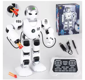 Робот на радиоуправлении Kimi со световым и звуковым эффектом Бело-черный 6904668667459