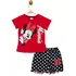 Костюм (футболка, шорты) Minni Mouse 98 см (3 года) Disney MN18064 Черно-красный 8691109893536