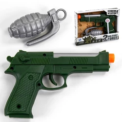 Пистолет с гранатой Kimi со световым и звуковым эффектом Зеленый 6980437420074