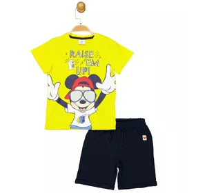 Костюм (футболка, шорты) Mickey Mouse 98 см (3 года) Disney MC17272 Желто-синий 8691109879998