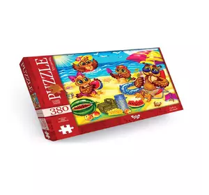 Пазлы Совы на пляже Danko Toys 380 элементы Разноцветные 4823102807294