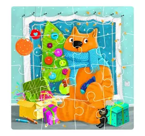 Пазлы Рождество для котика Dodo 16 элементов 4820198243616