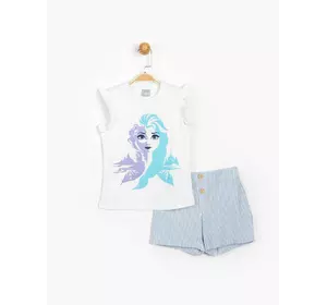 Костюм (футболка, шорты) Frozen Disney 3 года (98 см) бело-синий FZ15617