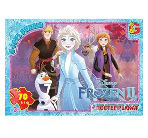 Пазлы Frozen G-Toys 70 элементов Разноцветные 4824687635234