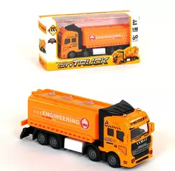 Металлический грузовик с инерционным механизмом 1:48 Kimi оранжевый 84401048