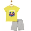 Костюм (футболка, шорты) 98 см (3 года) Panolino PL17566 Серо-желтый 8691109879790