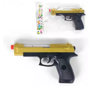 Пистолет Kimi со световым и звуковым эффектом Черно-золотистый 6985038410073