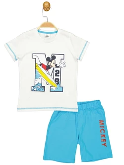 Костюм (футболка, шорты) Mickey Mouse 98 см (3 года) Disney MC18072 Бело-голубой 8691109889874