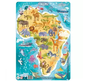 Пазл вкладыш Африка Dodo 53 деталей Разноцветный 4820198241605