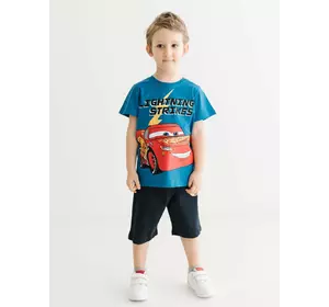 Костюм (футболка, шорты) Cars Pixar 98 см (3 года) Cimpa CR17590 Черно-синий 8691109887658