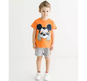 Костюм (футболка, шорты) Mickey Mouse 98 см (3 года) Disney MC17290 Серо-оранжевый 8691109880468