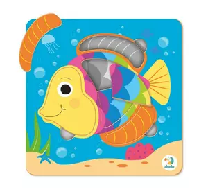 Пазл сортер Рыбка Dodo 9 элементов Разноцветные 4820198243029