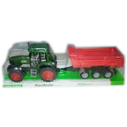 Трактор Kimi с инерционным механизмом Зелено-красный 6968223113539