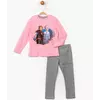 Спортивный костюм (свитшот, штаны) Эльза Анна 98 см (3 года) Disney FZ166191 Розово-серый 8691109837110