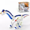Робот-динозавр Kimi со световым и звуковым эффектом Бело-синий 6974490010150