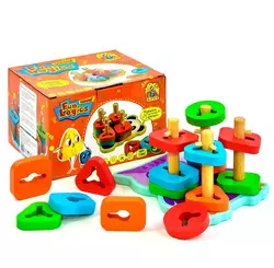 Пирамида сортер Kimi разноцветная 73169048 Пирамида сортер Kimi разноцветная 73169048