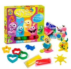Набор тесто для лепки 5 цветов с формами Kimi Разноцветный 6945717431614 Набор тесто для лепки 5 цветов с формами Kimi Разноцветный 6945717431614