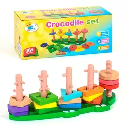 Развивающая игра сортер Крокодил Kimi разноцветная 81560048 Развивающая игра сортер Крокодил Kimi разноцветная 81560048