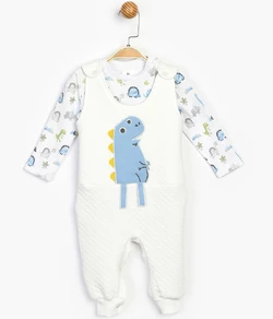 Полукомбинезон со свитшотом 80-86 см (12-18 мес) Panolino PL16350 Белый 8691109839701 Полукомбинезон со свитшотом 80-86 см (12-18 мес) Panolino PL16350 Белый 8691109839701