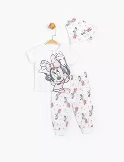 Костюм (футболка, штаны, бандана) Minnie Mouse Disney 12-18 мес (80-86 см) белый MN15481