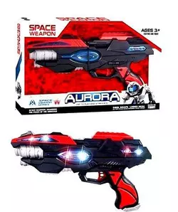 Бластер Подсветка Звук Kimi Темно-красный 6984089414634 Бластер Подсветка Звук Kimi Темно-красный 6984089414634