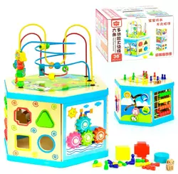 Деревянный развивающий центр Kimi разноцветный 69578048 Деревянный развивающий центр Kimi разноцветный 69578048