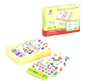 Деревянные пазлы обучение счету Kimi разноцветные 76304048 Деревянные пазлы обучение счету Kimi разноцветные 76304048