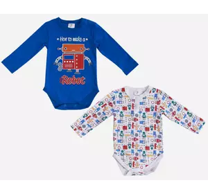 Боди 2 шт Panolino 56-62 см (0-3 мес) PL19085 Бело-синий 8691109939944 Боди 2 шт Panolino 56-62 см (0-3 мес) PL19085 Бело-синий 8691109939944