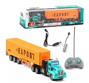 Трейлер на радиоуправлении Kimi со световым эффектом Оранжево-бирюзовый 6981151080728 Трейлер на радиоуправлении Kimi со световым эффектом Оранжево-бирюзовый 6981151080728