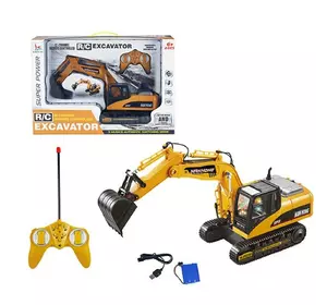 Экскаватор на радиоуправлении Kimi со световым и звуковым эффектом Черно-желтый 6980045080158 Экскаватор на радиоуправлении Kimi со световым и звуковым эффектом Черно-желтый 6980045080158