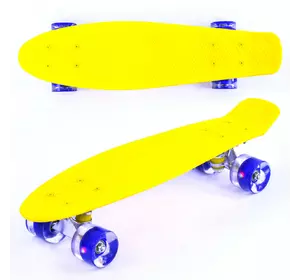 Пенни борд Board со световым эффектом Желто-фиолетовый 6900066317880