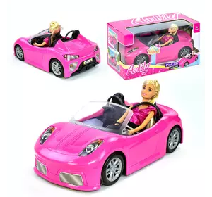 Кукла с машиной Kimi Розовая 6990298433830