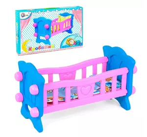 Кроватка-качалка для куклы разноцветная 57291048