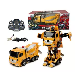 Машина-трансформер на радиоуправлении Kimi со световым и звуковым эффектом Желтая 6975016081128 Машина-трансформер на радиоуправлении Kimi со световым и звуковым эффектом Желтая 6975016081128