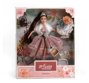 Кукла с аксессуарами 30 см Kimi Лесная принцесса Питомец Бело-розовая 4660012503867