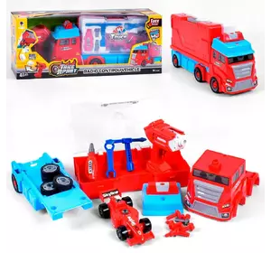 Грузовик на радиоуправлении Конструктор Шуруповерт Чемодан Звук Подсветка Красный 6974210080012 Грузовик на радиоуправлении Конструктор Шуруповерт Чемодан Звук Подсветка Красный 6974210080012